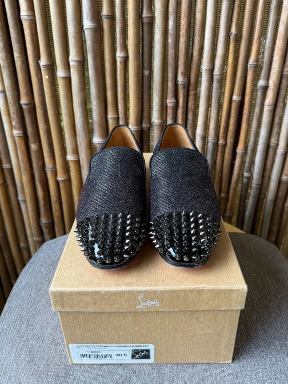 CHRISTIAN LOUBOUTIN men’s spiked loafers